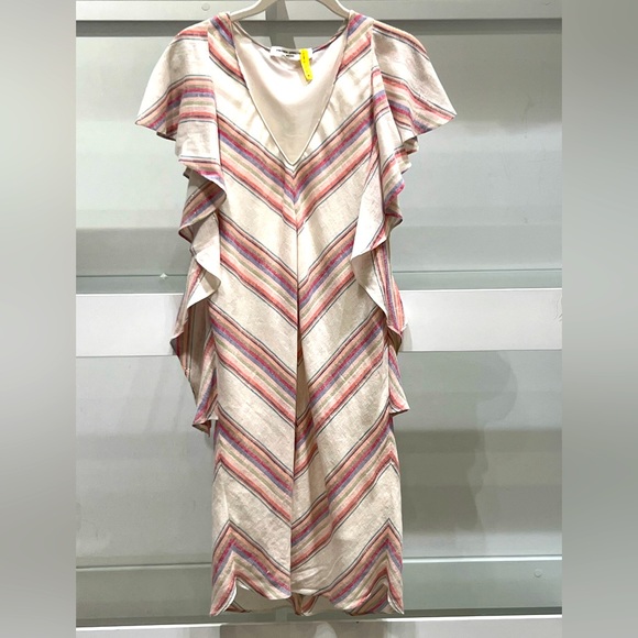 AMANDA UPRICHARD Chevron Stripe Shift Dress Size Small - Picture 8 of 16